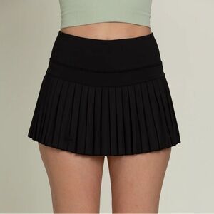 Gold Hinge Pleated Skirt